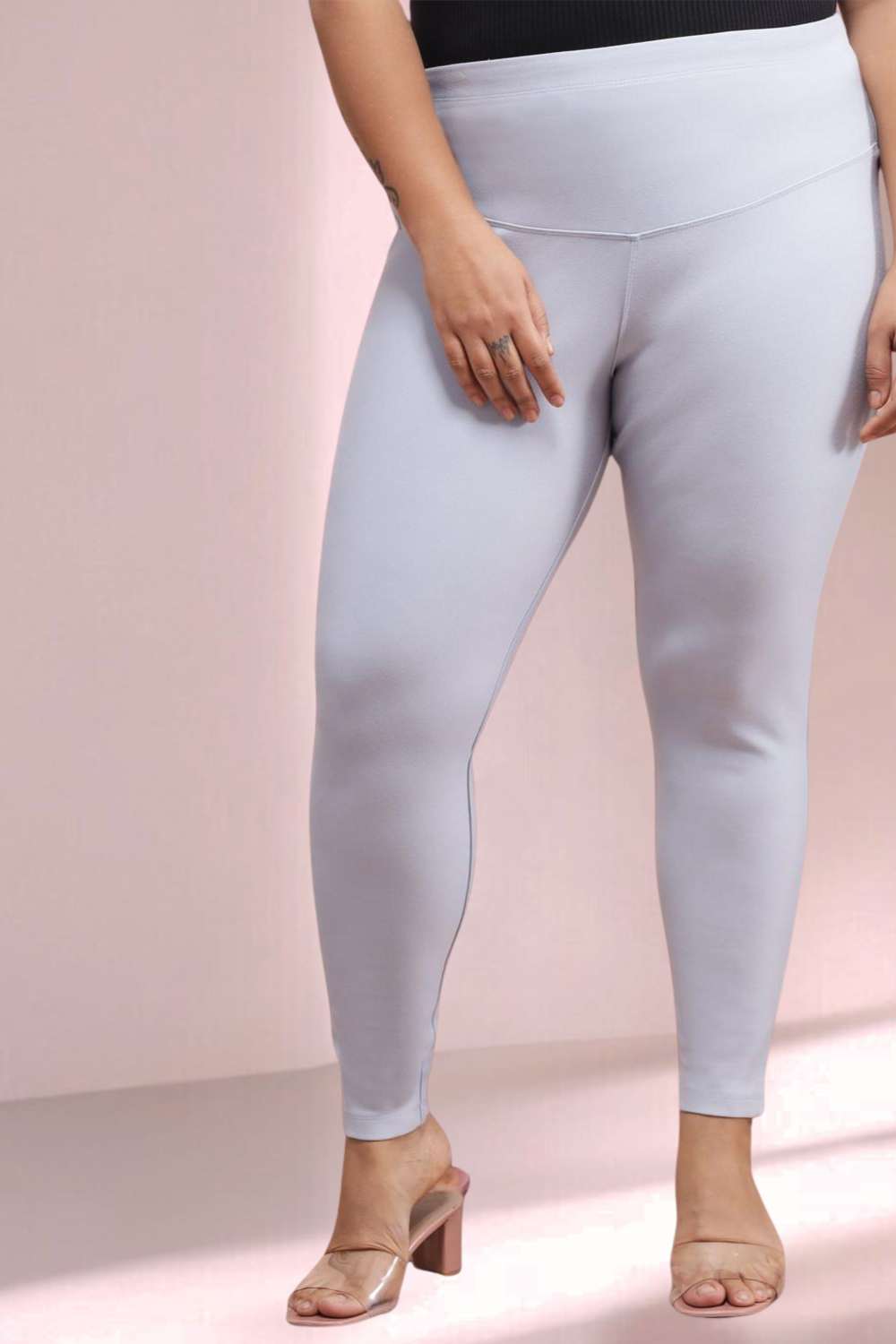 Ice Blue Tummy Tucker Jeggings