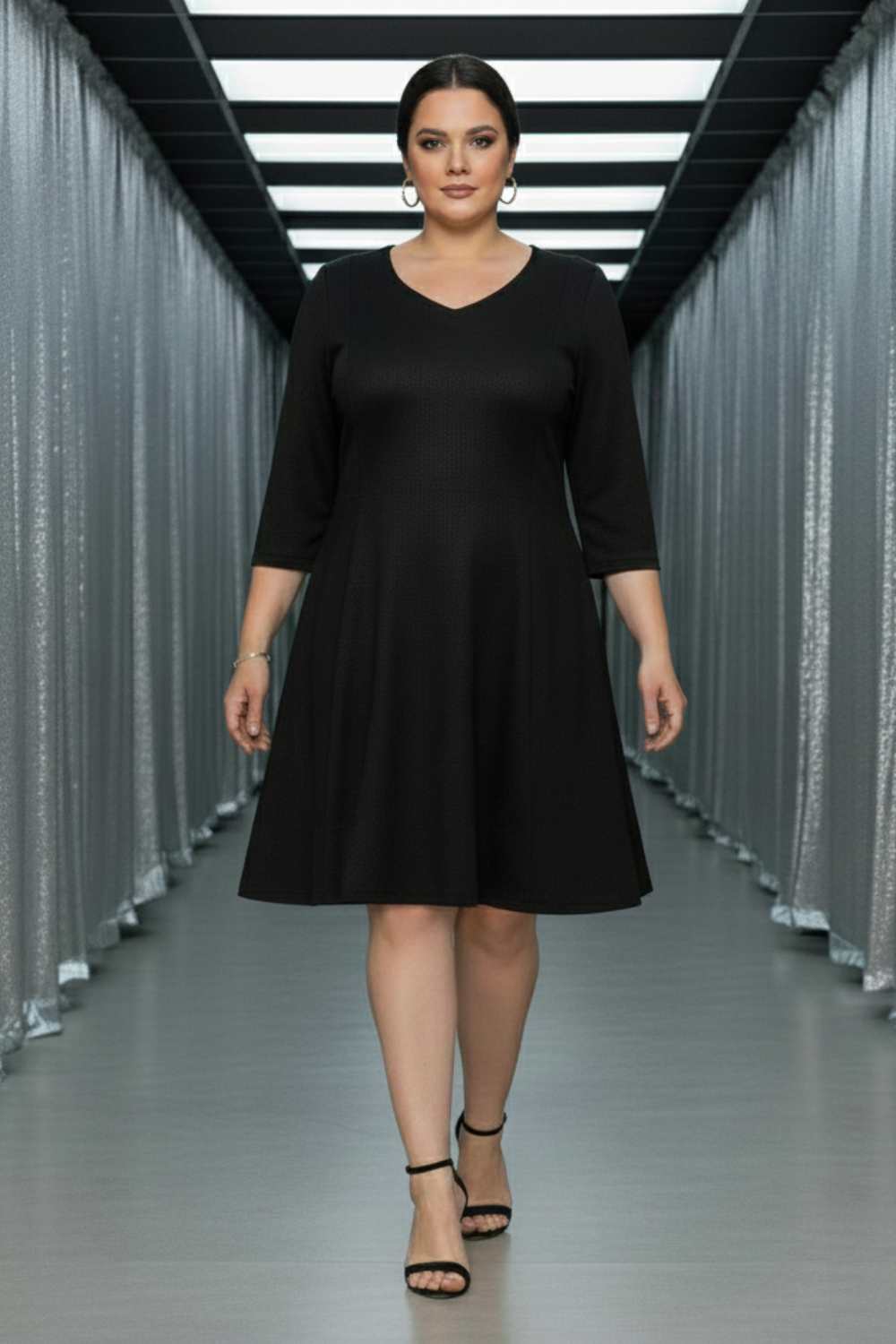 Plus Size Plus Size Black Party Dress Online in India