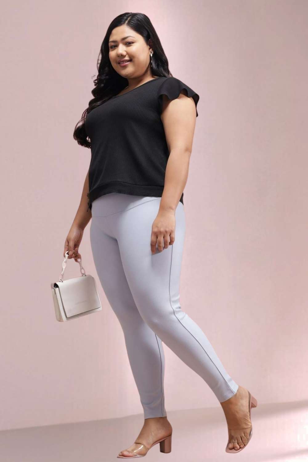 Ice Blue Tummy Tucker Jeggings