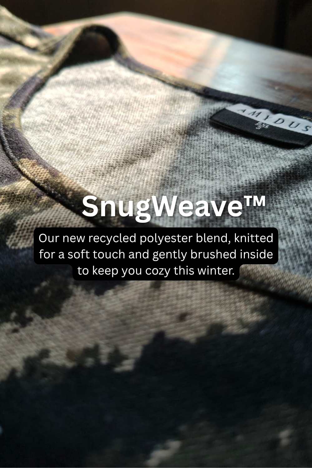 Plus Size Black & Beige Abstract Round Neck SnugWeave™ Winter Kurta