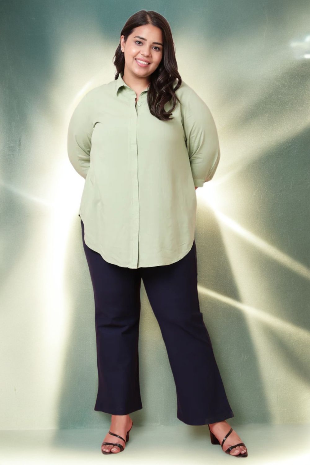Buy Plus Size Light Green Shirt