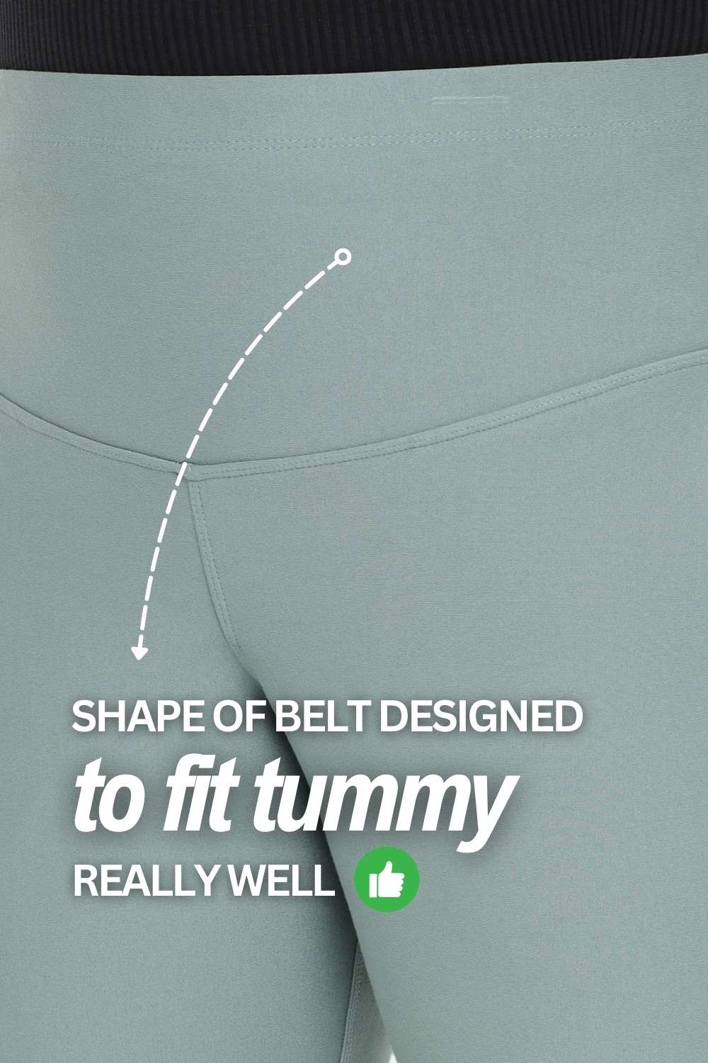 Buy Plus Size Mint Green Tummy Shaper Flare Pants