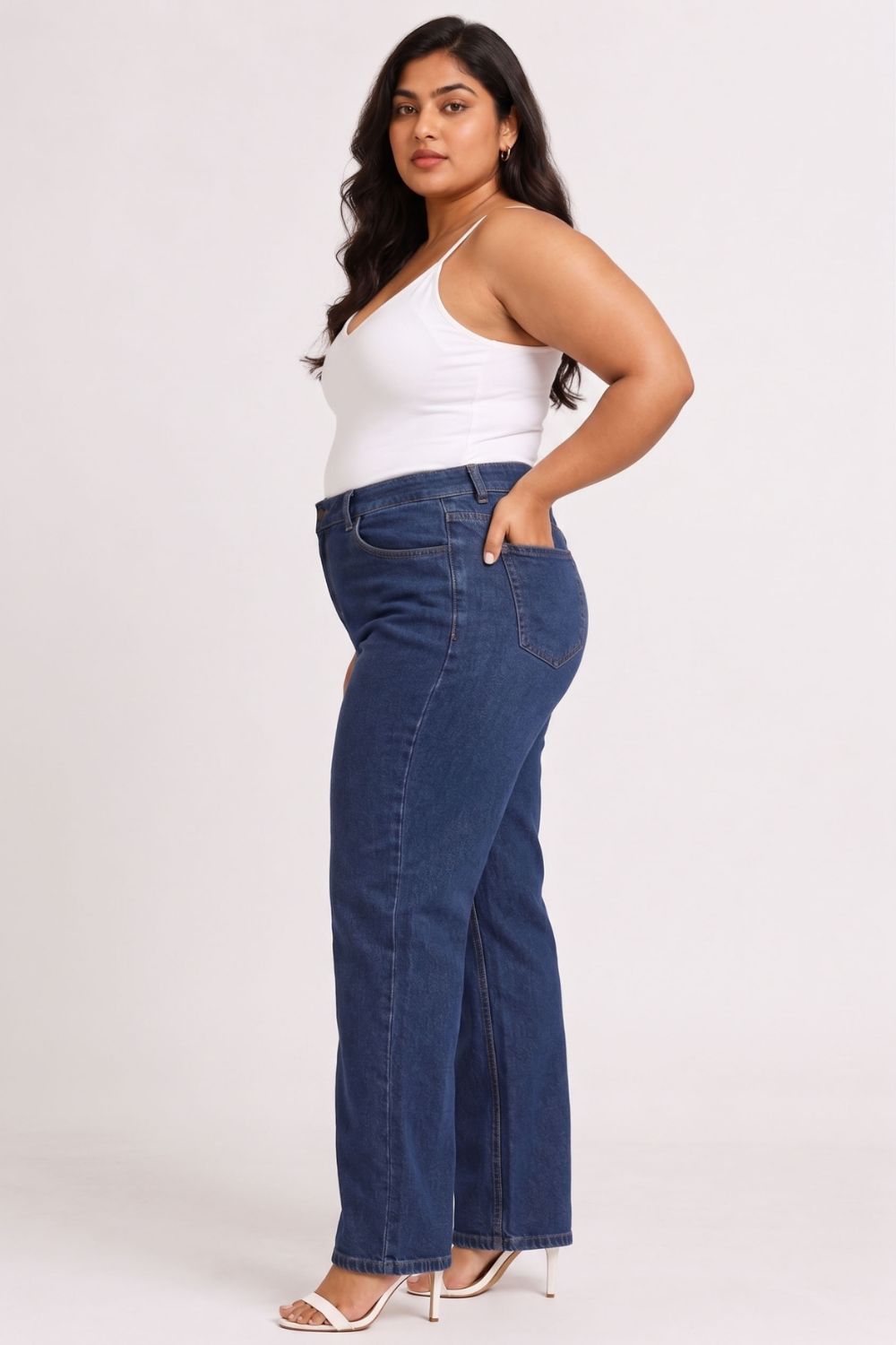 Plus Size Straight Fit Absolute Navy Blue Jeans