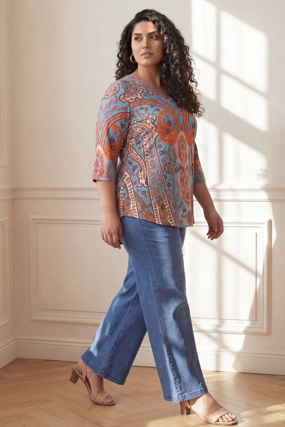 Plus Size Multicolor Top