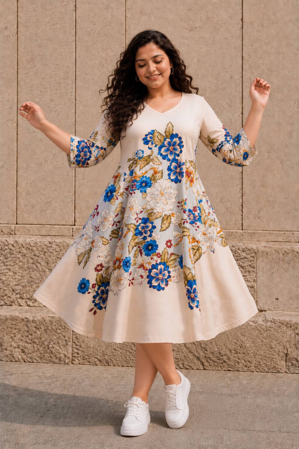 midi dress for chubby girl to look slim Plus Size Fresh Bloom Lady Gaga's meat dress deep v neck Dr. Comfort Ruk Mens Dress Shoe Size:US 3XL