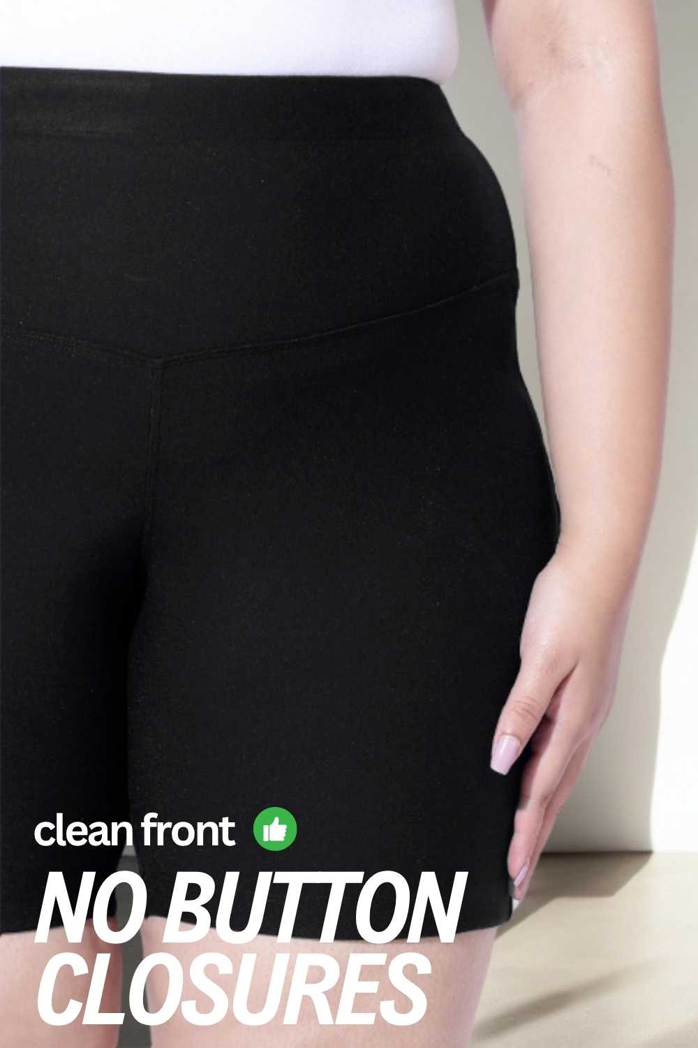 Plus Size Black Tummy Shaper Shorts