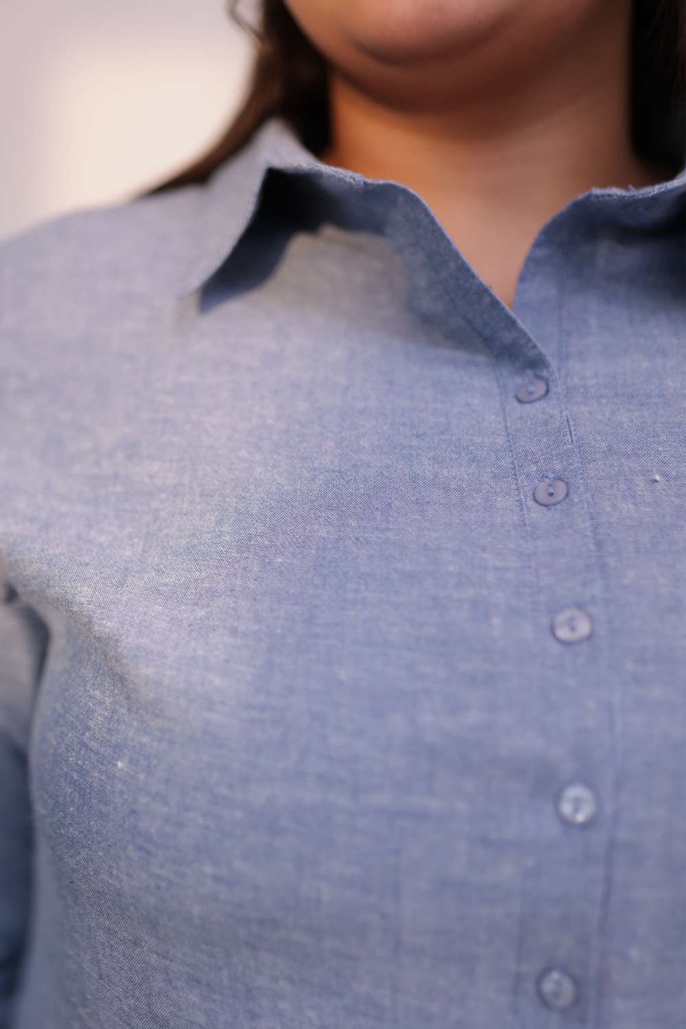 Yale Blue Cotton Kurta Shrug