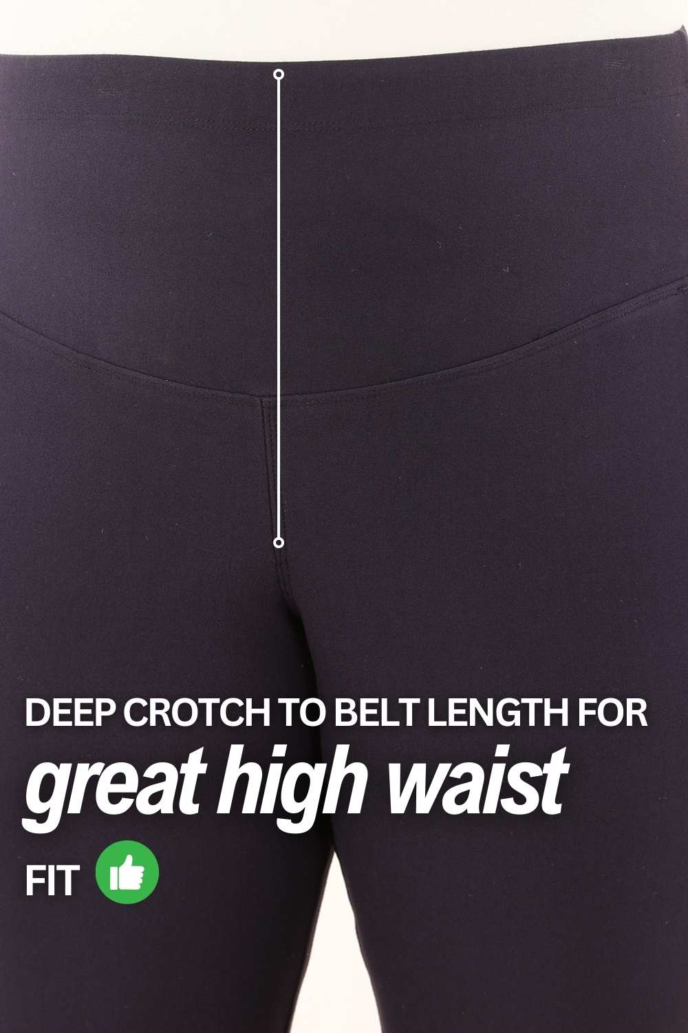 Plus Size Navy Tummy Shaper Flare Pants for Women