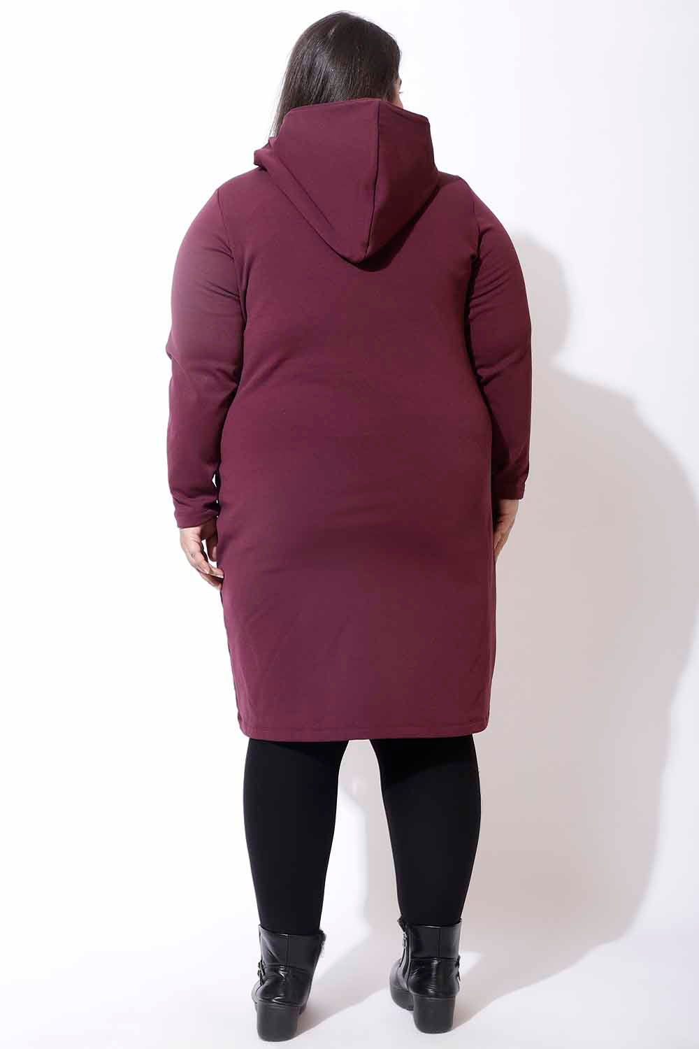 Plus Size Wine Jacket Dress