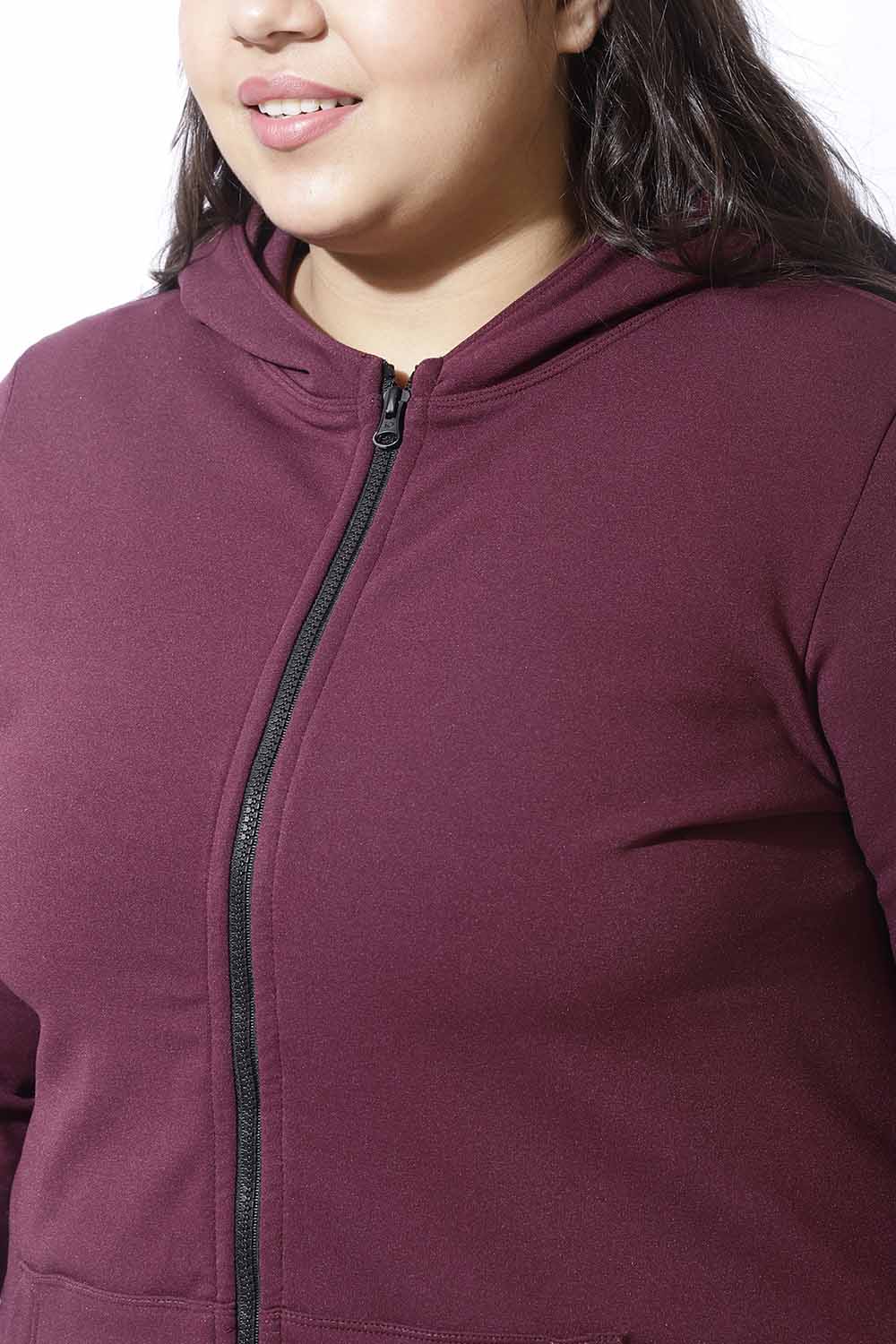 Plus Size Wine Jacket Dress