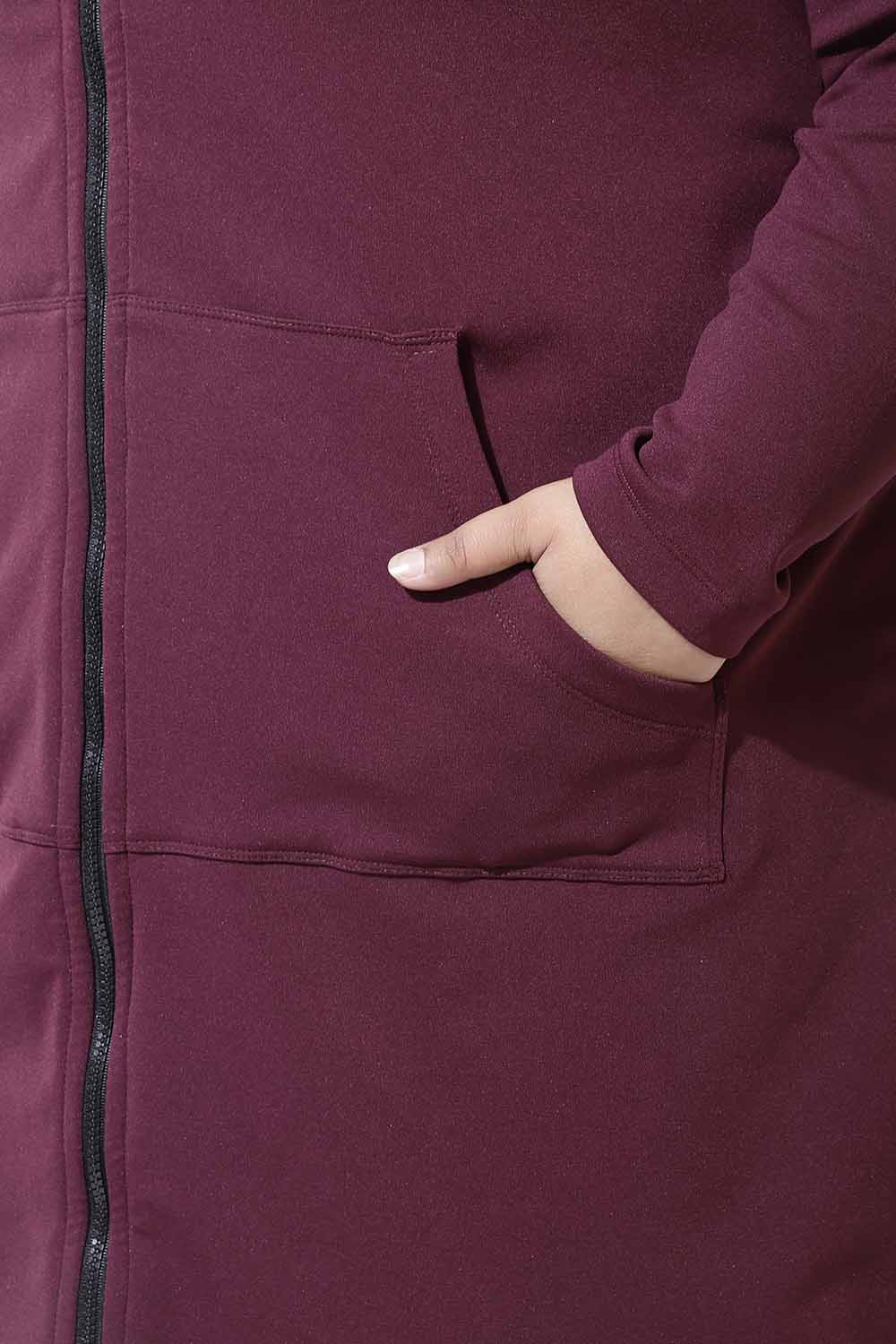 Plus Size Wine Jacket Dress