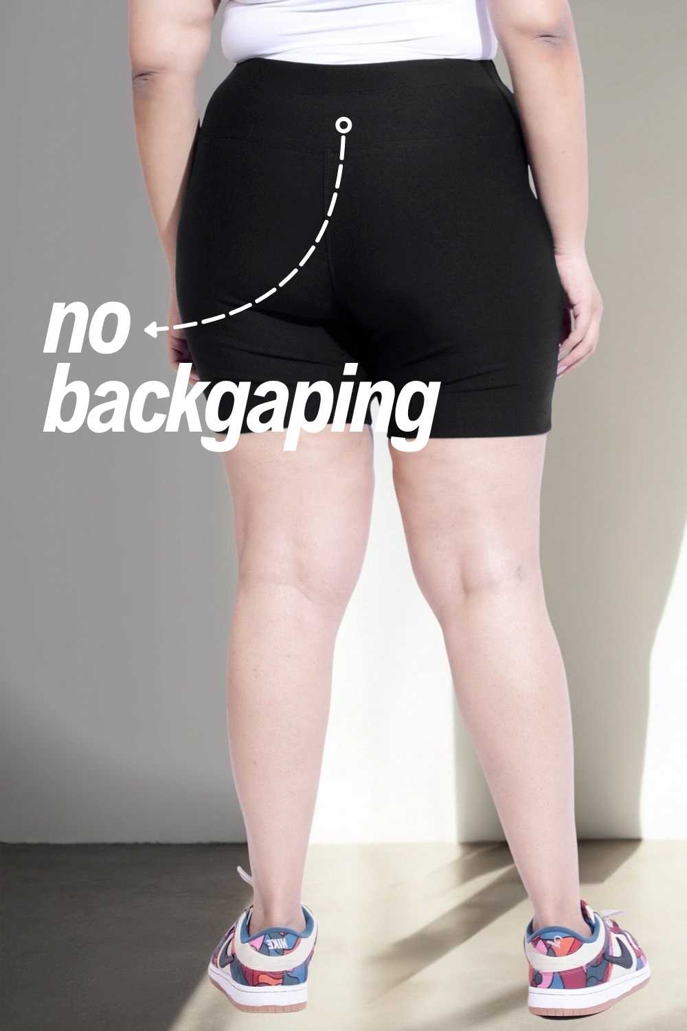 Plus Size Black Tummy Shaper Shorts