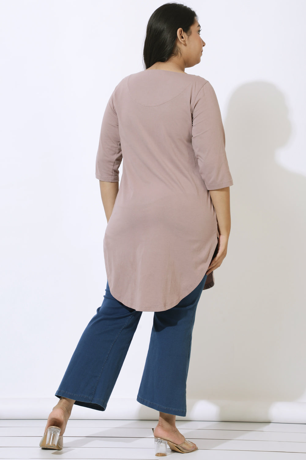 Muted Purple Longline Tshirt