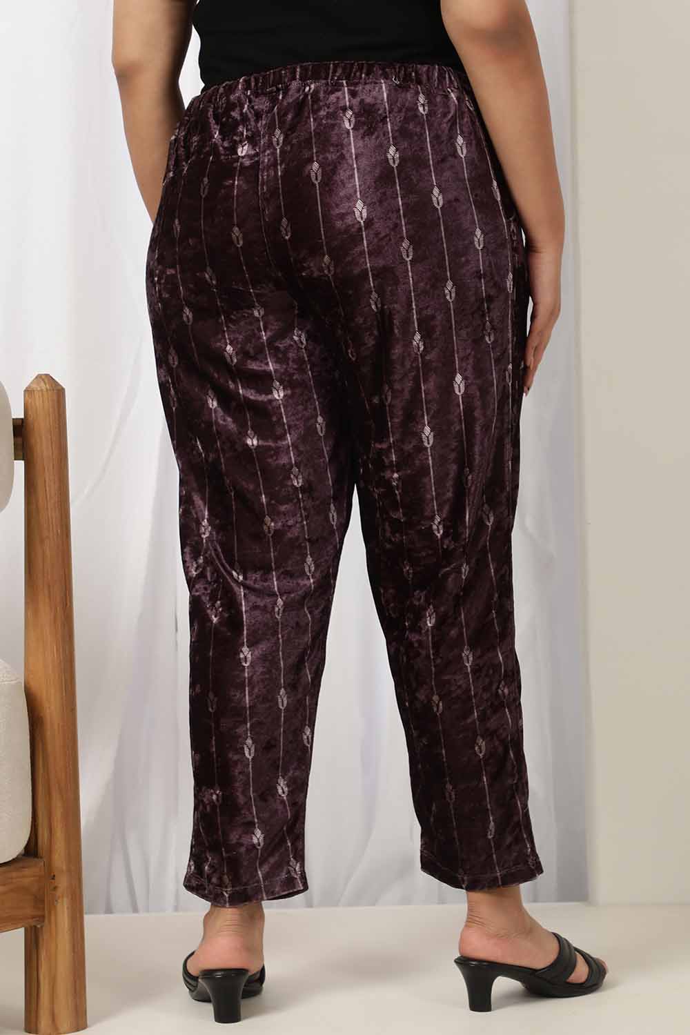Purple Velvet Pant