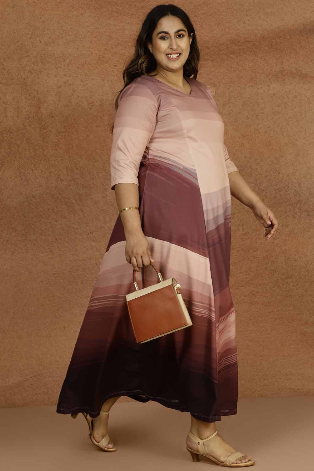 Buy Purple Ombre Plus Size Dress