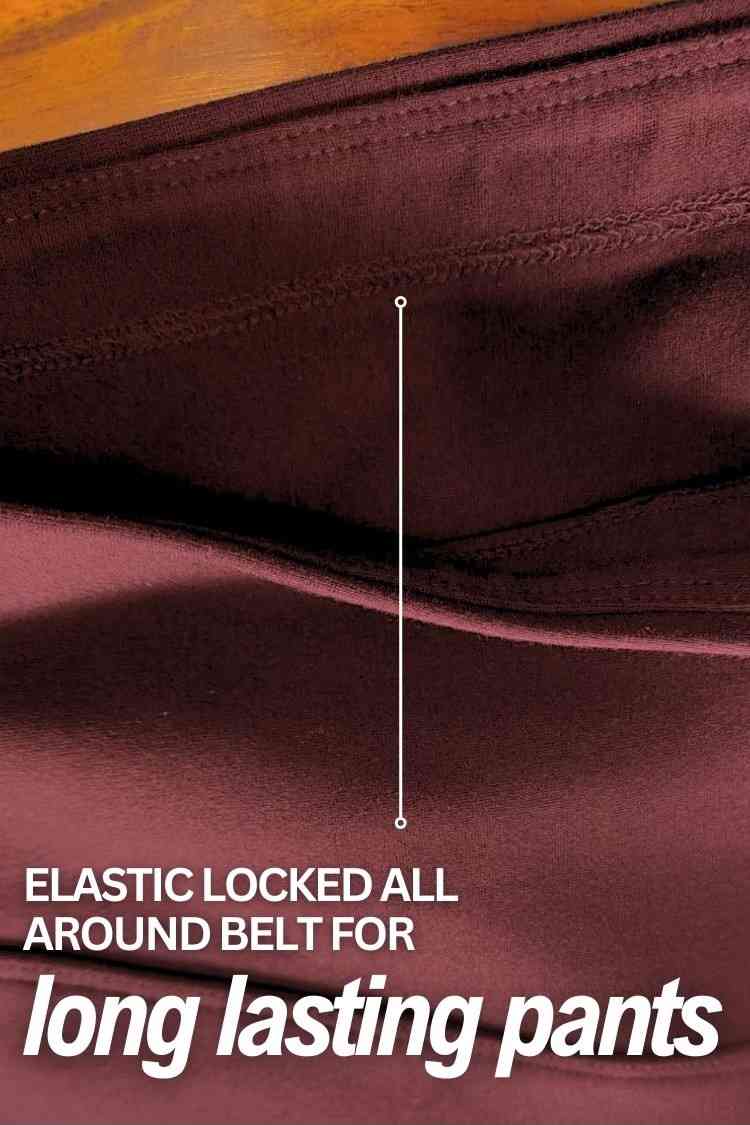 Comfortable Plus Size Wine Red Tummy Shaper Flare Pants
