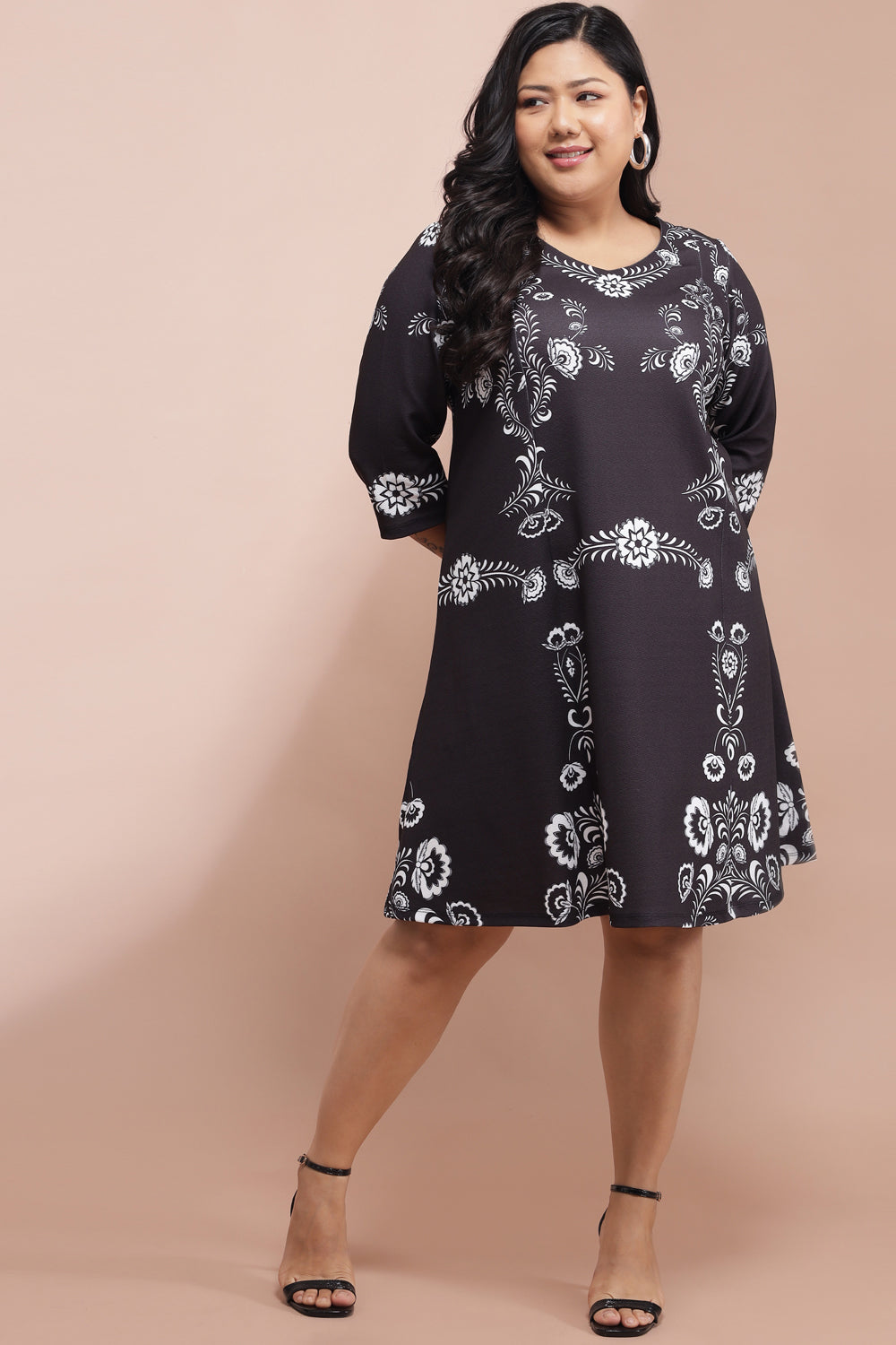 Buy Monochrome Baroque Party Dress