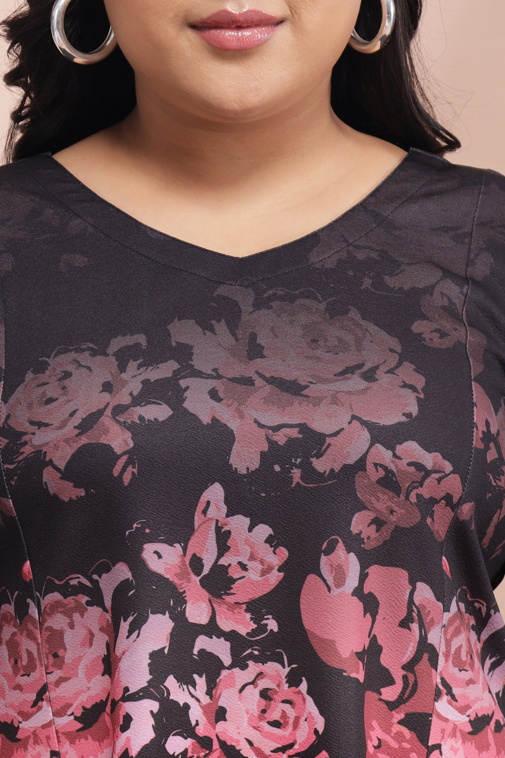 Ombre Floral Printed Dress for Women
