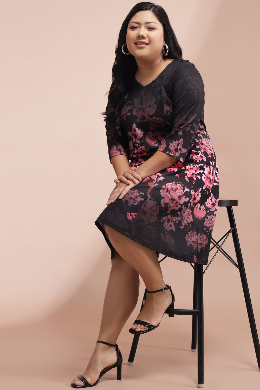 Comfortable Ombre Floral Printed Dress