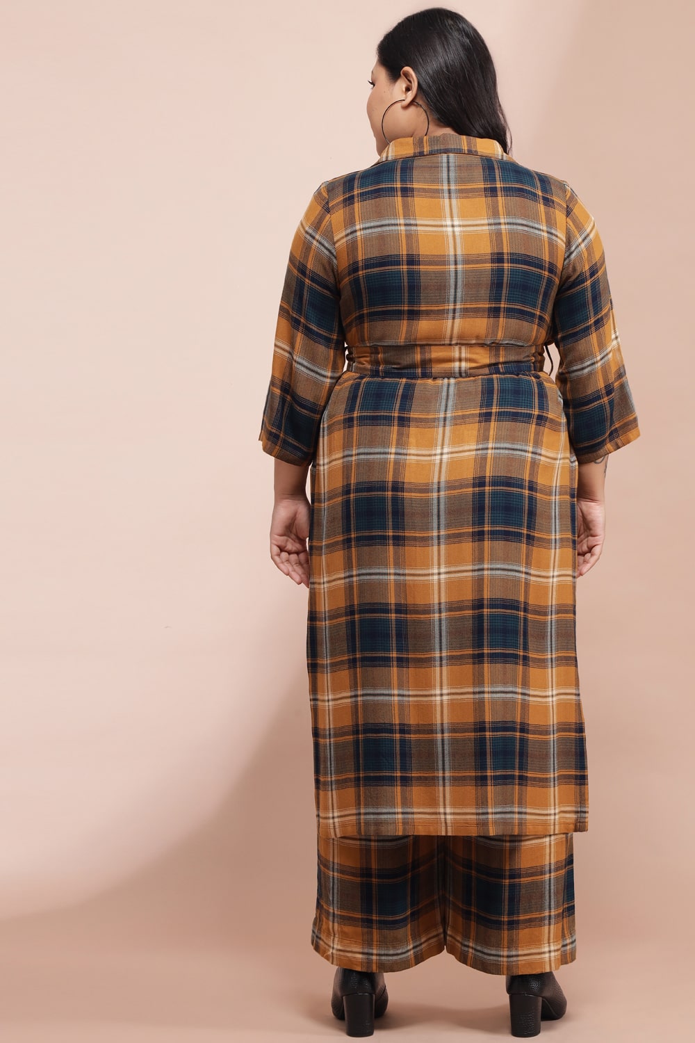 Yellow Checkered Duster