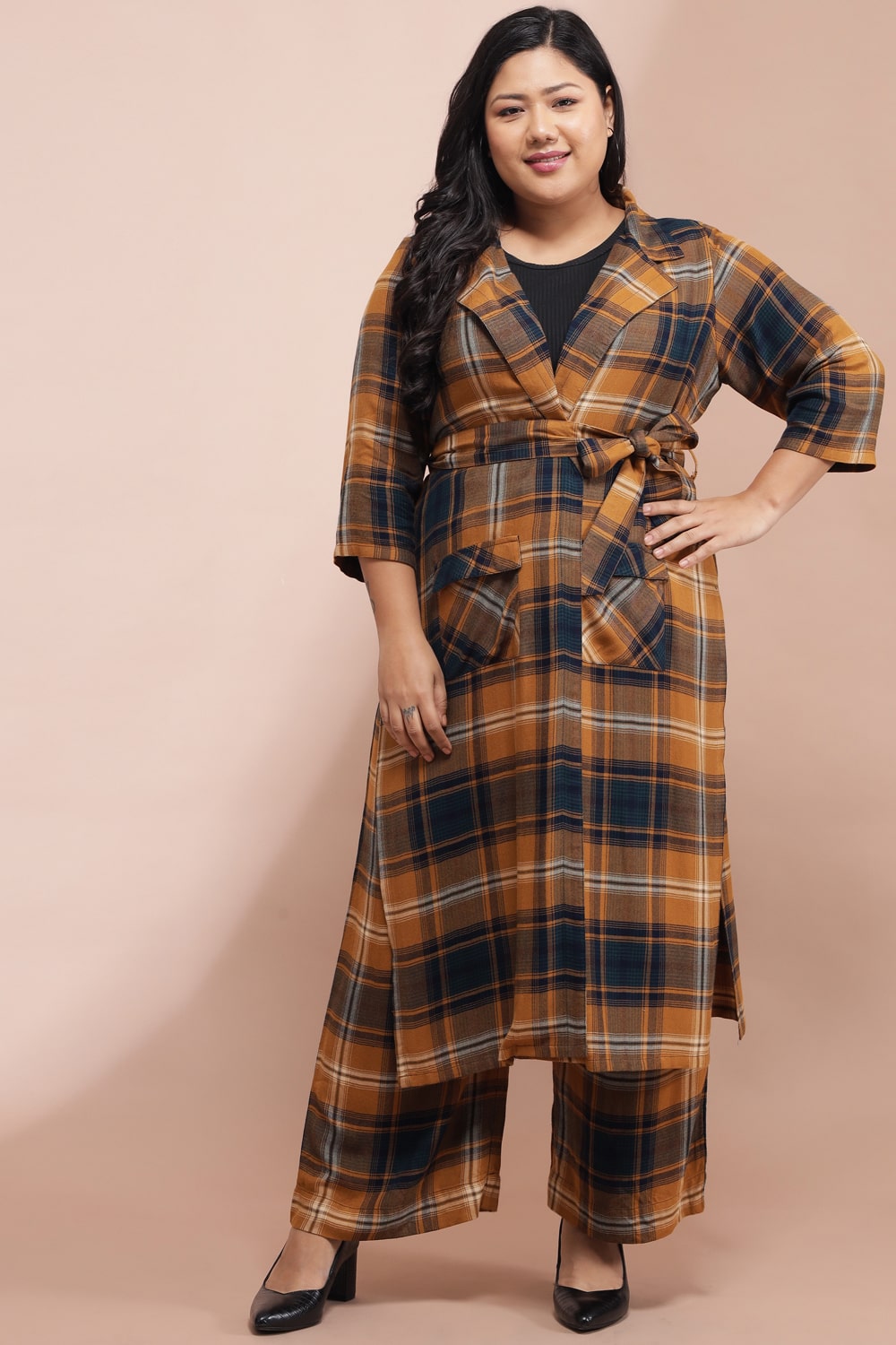 Yellow Checkered Duster