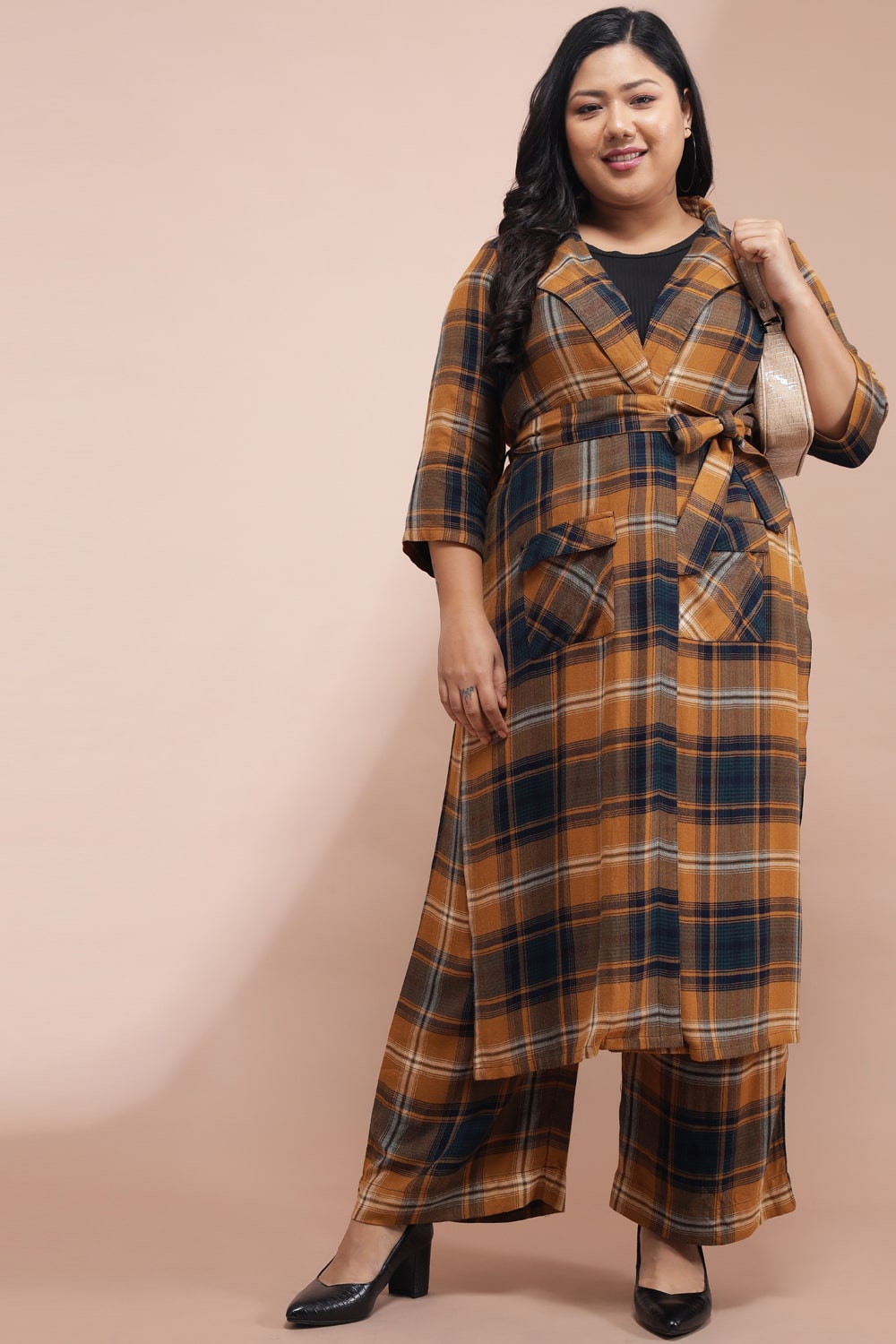 Yellow Checkered Duster