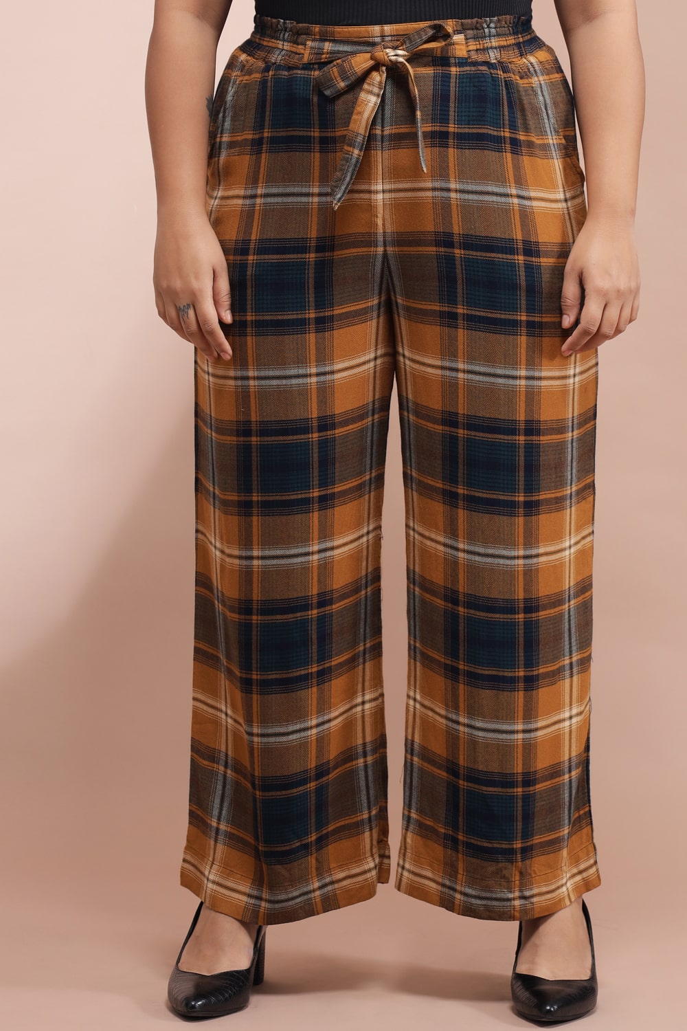 Yellow Checkered Pants