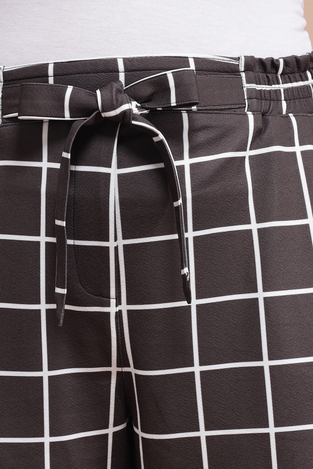 Amydus Black White Check XXXXL Size Pants