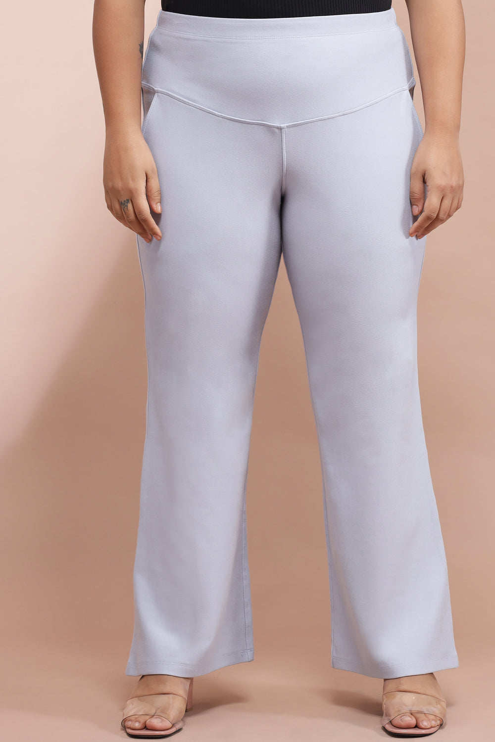 Amydus Ice Blue Tummy Shaper Large Size Bell Bottom