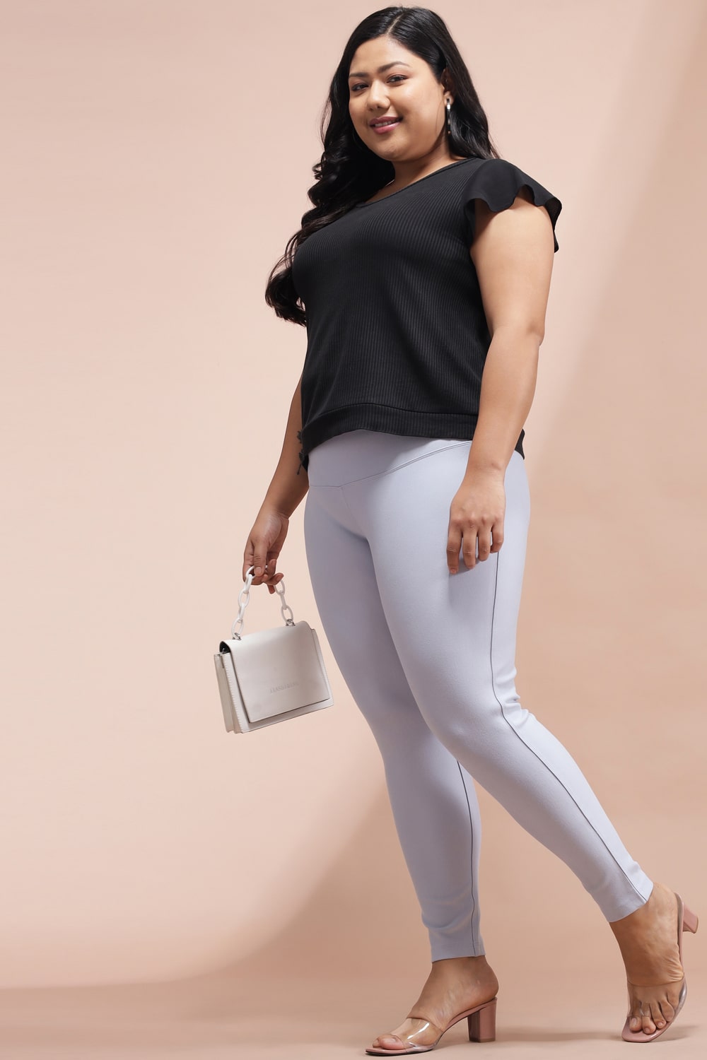 Ice Blue Tummy Tucker Jeggings