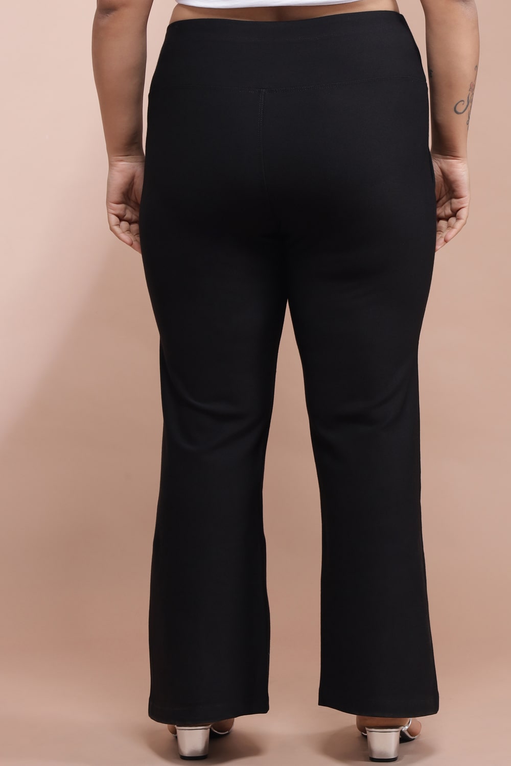 Black Tummy Shaper Bell Bottom