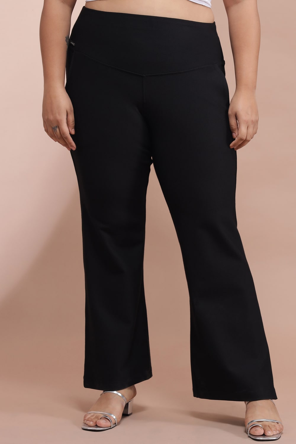 Black Tummy Shaper Bell Bottom