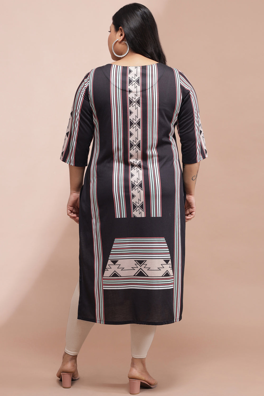 Comfortable Aztec Love Printed Kurti