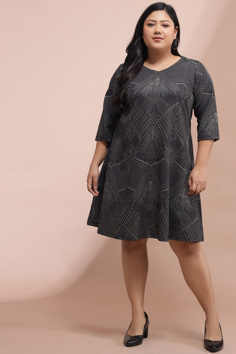 Geometric Pattern Dress