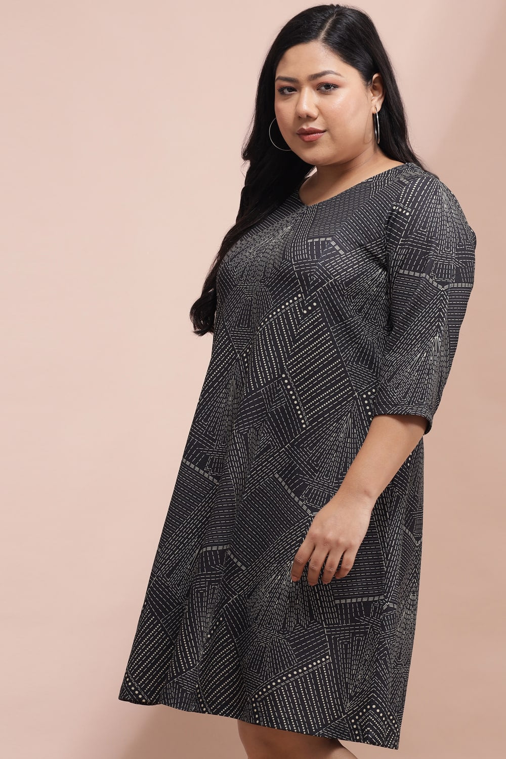Geometric Pattern Dress
