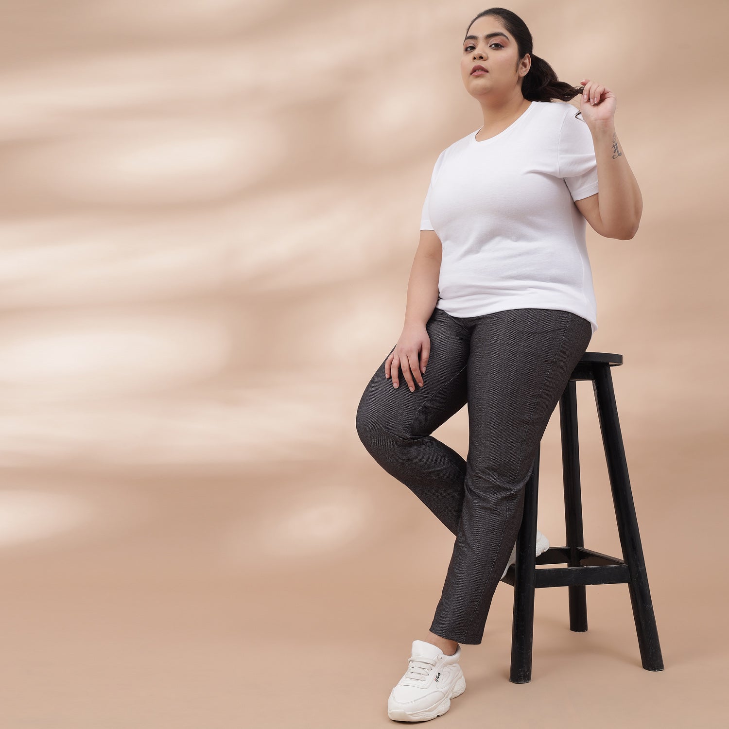 Black Denim Inspiration Lounge Pants