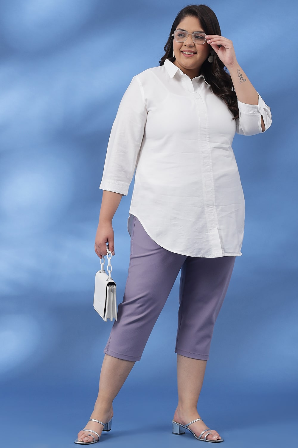 Slate New Fit Tummy Tucker Crop Pants