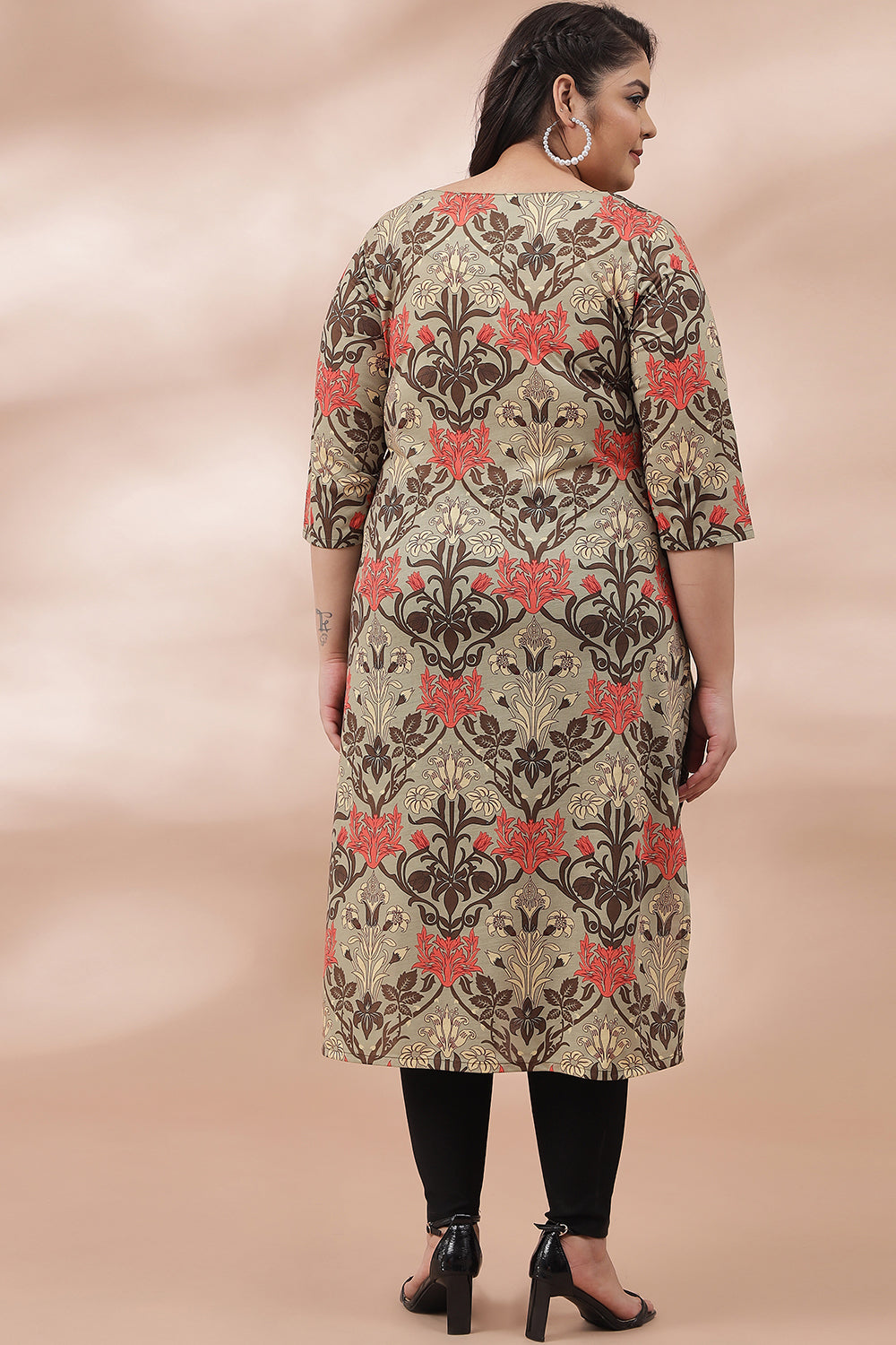 Ornate Green Printed Kurti