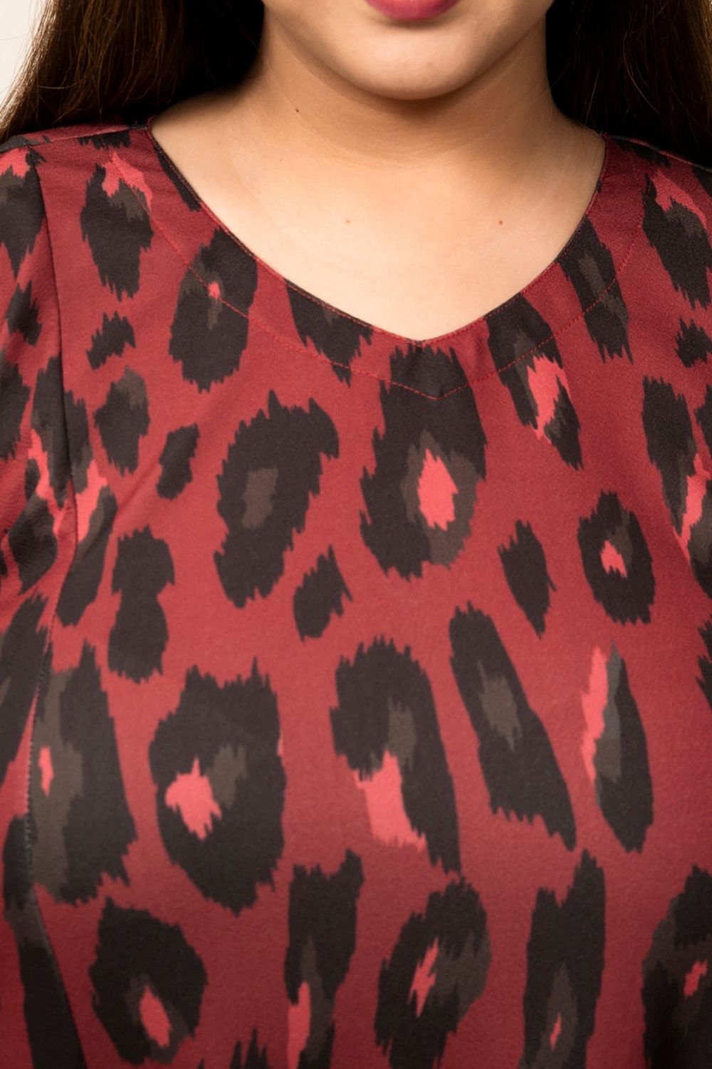 Animal Print Fit Flare Dress for Women