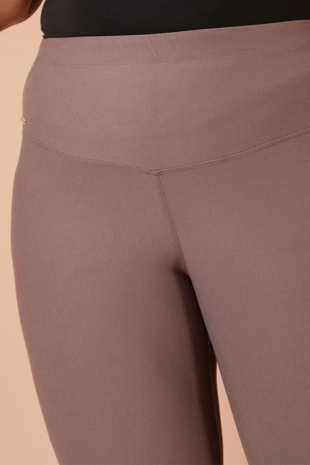 Brownish Grey Tummy Tucker Jeggings