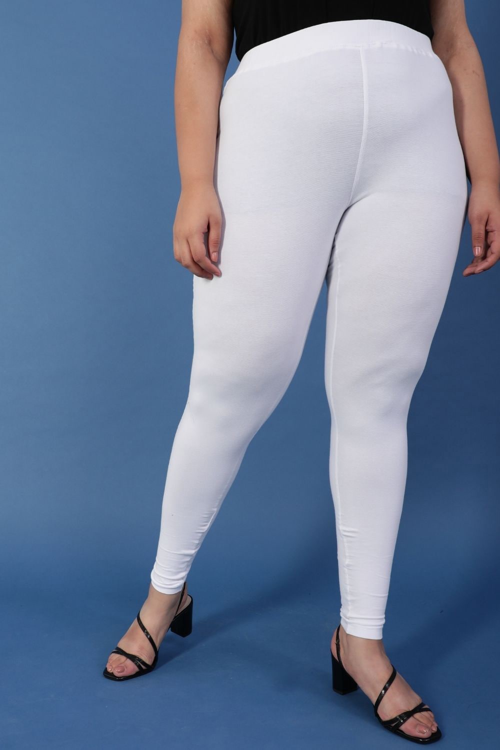 Buy White Basic Leggings