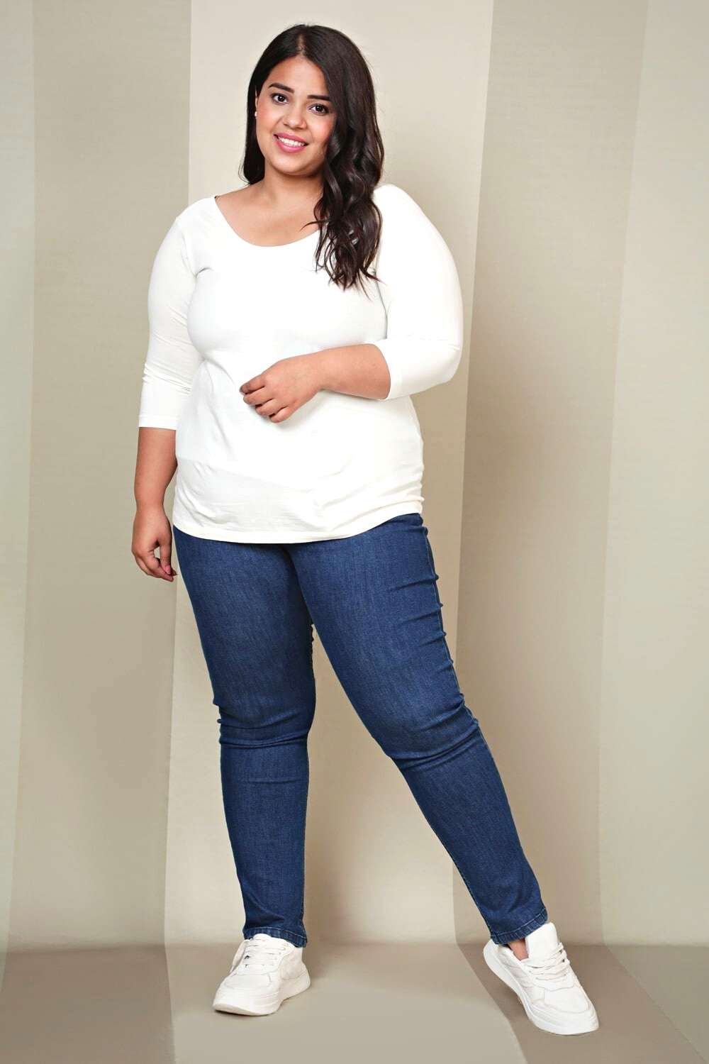 Buy White Essential Bodyfit Tshirt