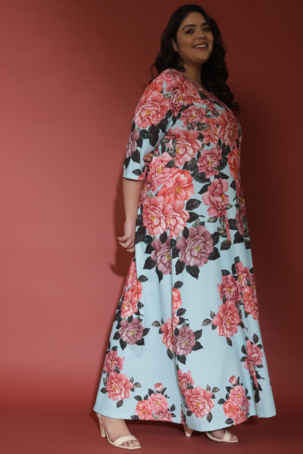 Buy Floral Poetry Printed Long Dress