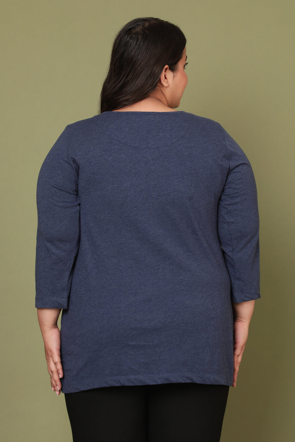 Denim Blue Henley Tshirt