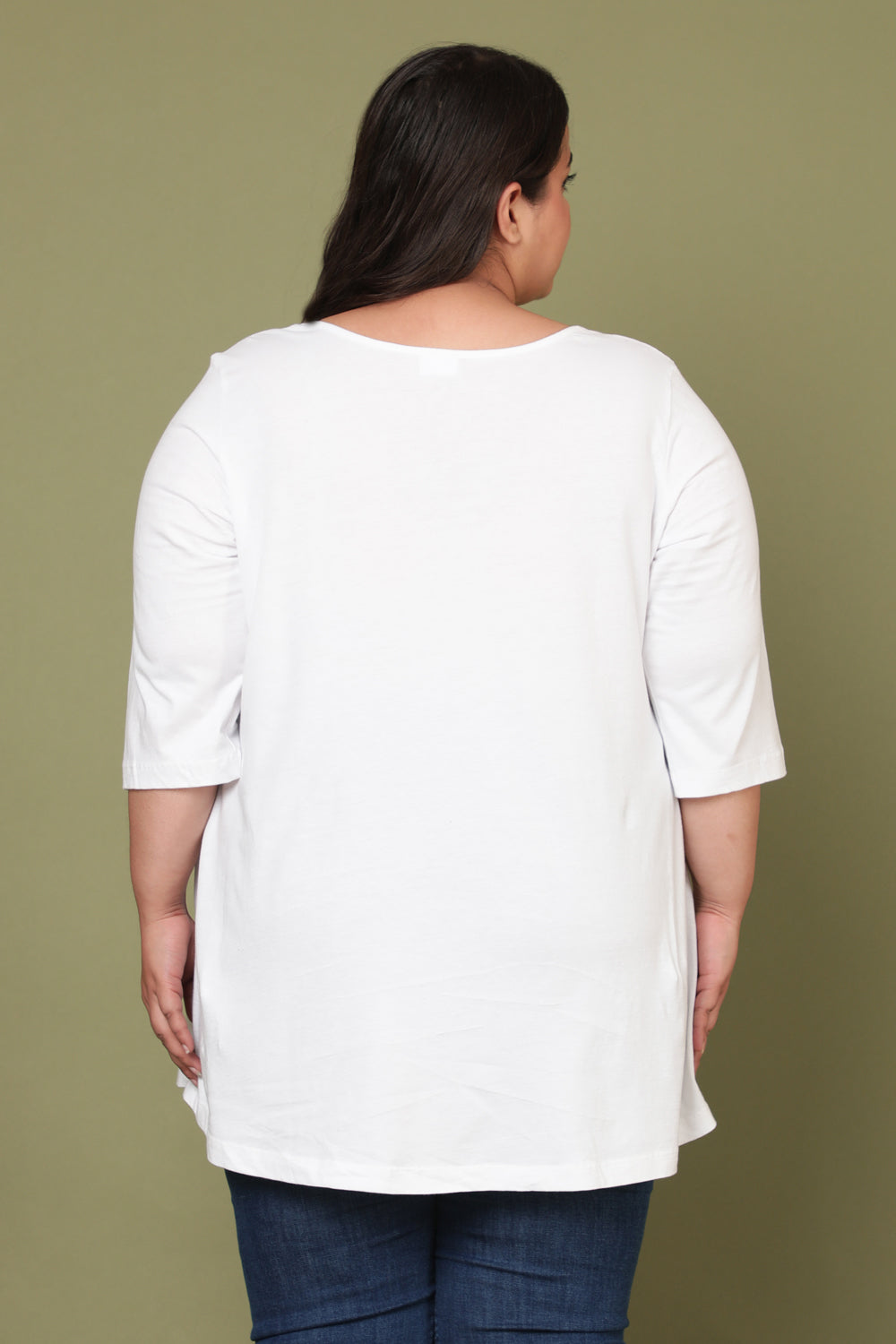 White A Line Tee
