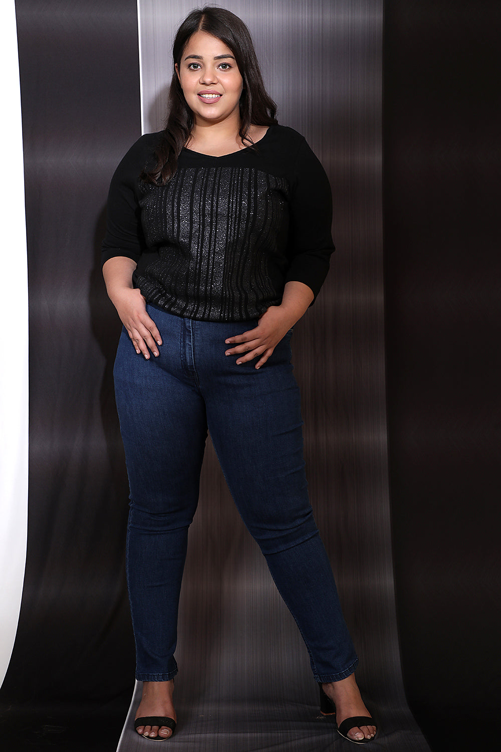 Barcoded Party Wear Tshirt for Women