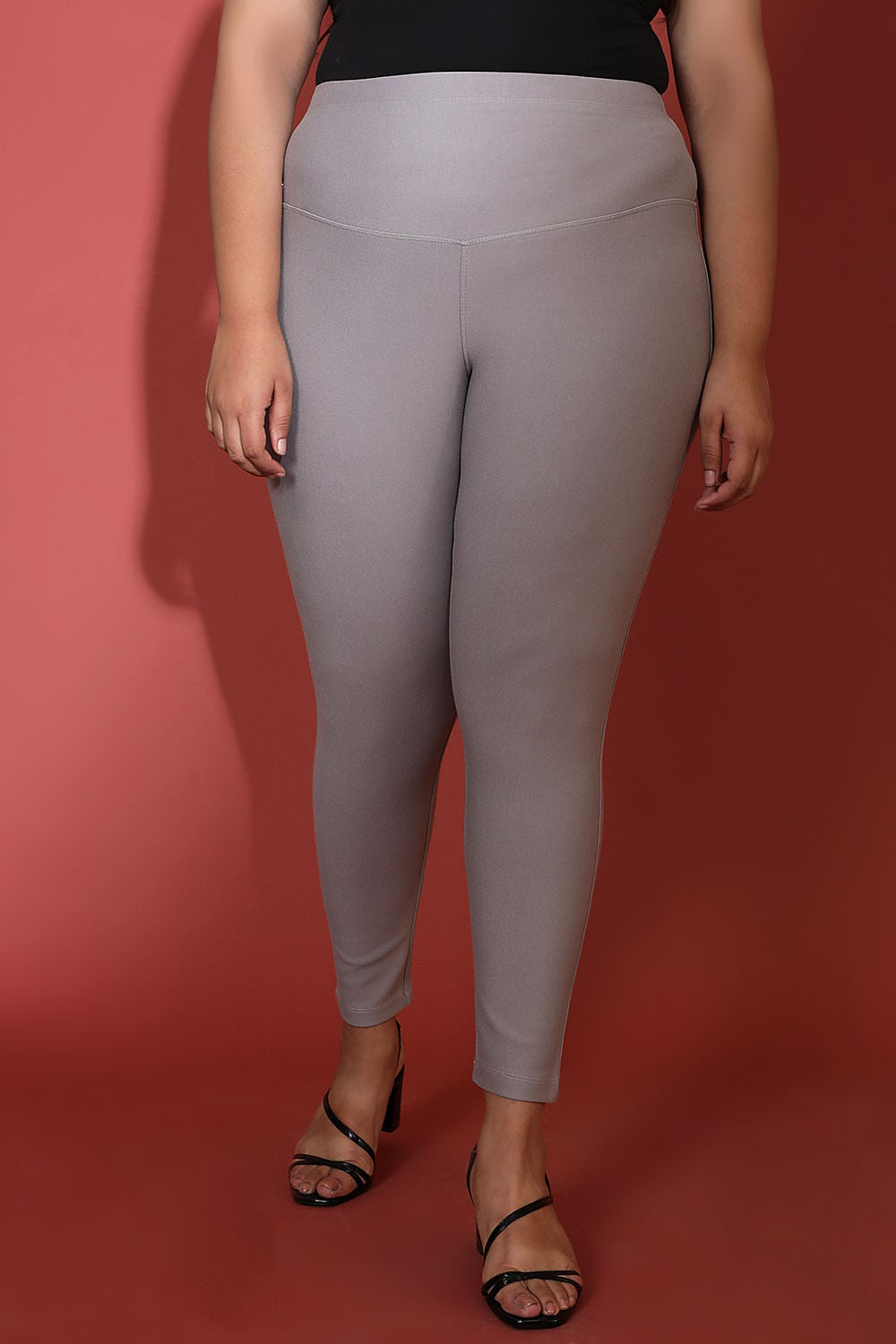 English Grey Tummy Tucker Jeggings