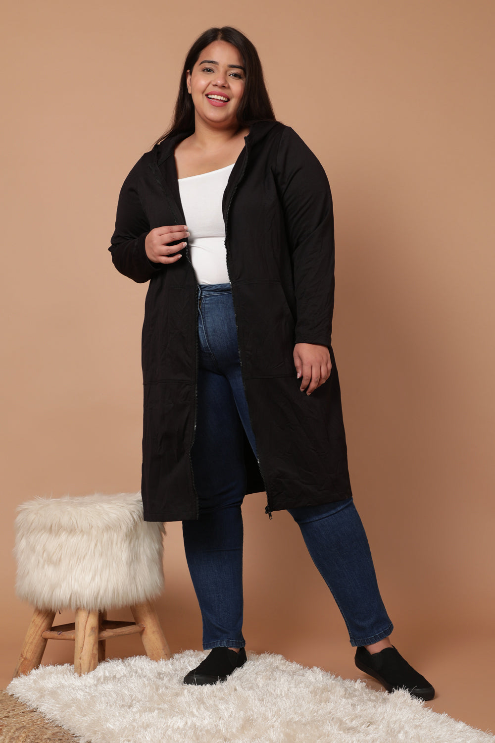 Buy Plus Size Black Jacket Dress