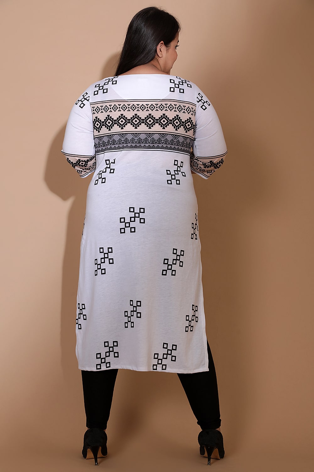 Comfortable Grey Luxe Yoke Printed Kurti