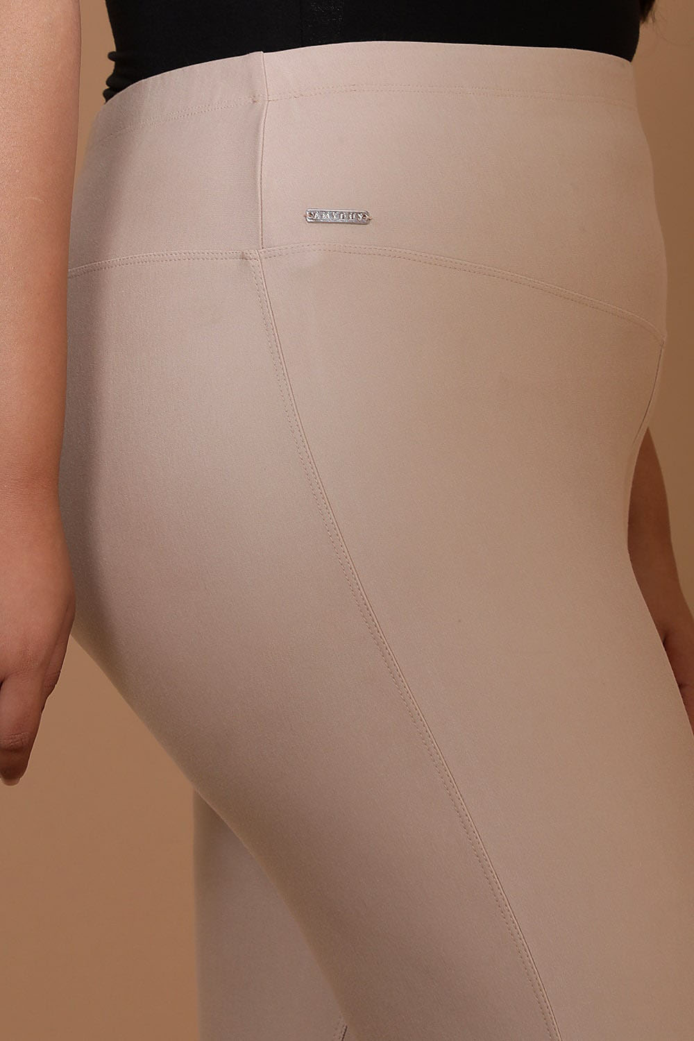 Cream Tummy Tucker Jeggings